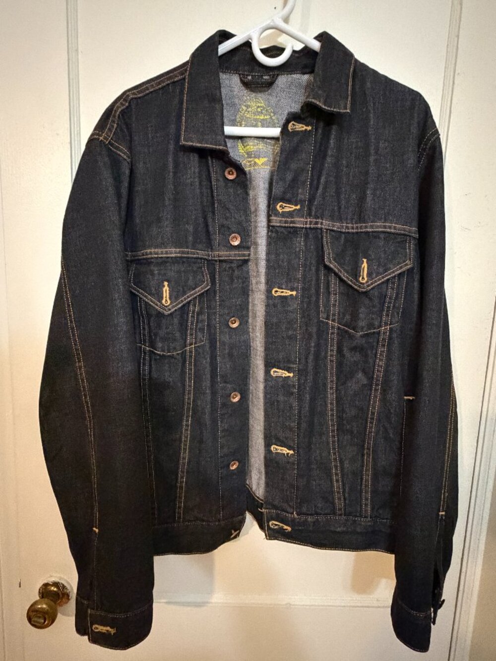 Vintage Y2K Nautica Jeans Co Denim Jacket Men’s L Dark Wash Trucker